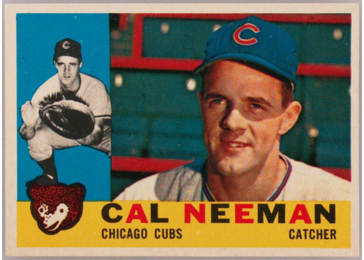 1960 Topps #337 Cal Neeman, Chicago Cubs