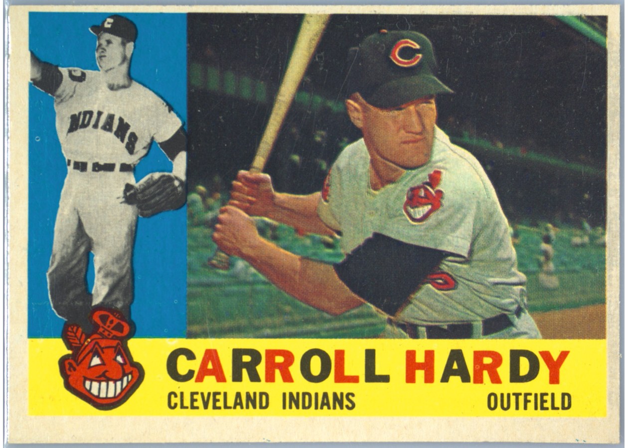 1960 Topps #341 Carroll Hardy, Cleveland Indians