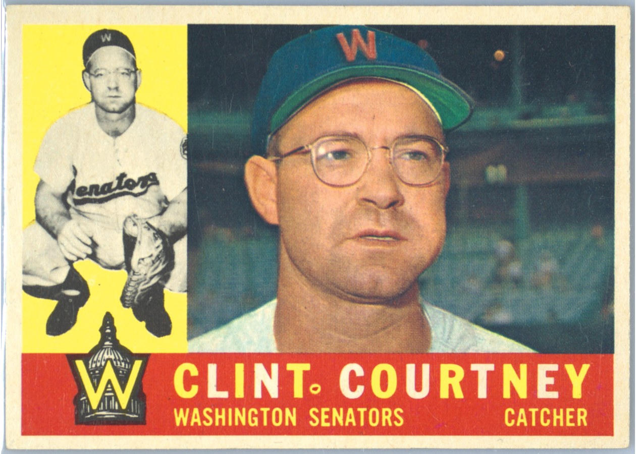 1960 Topps #344 Clint Courtney, Washington Senators