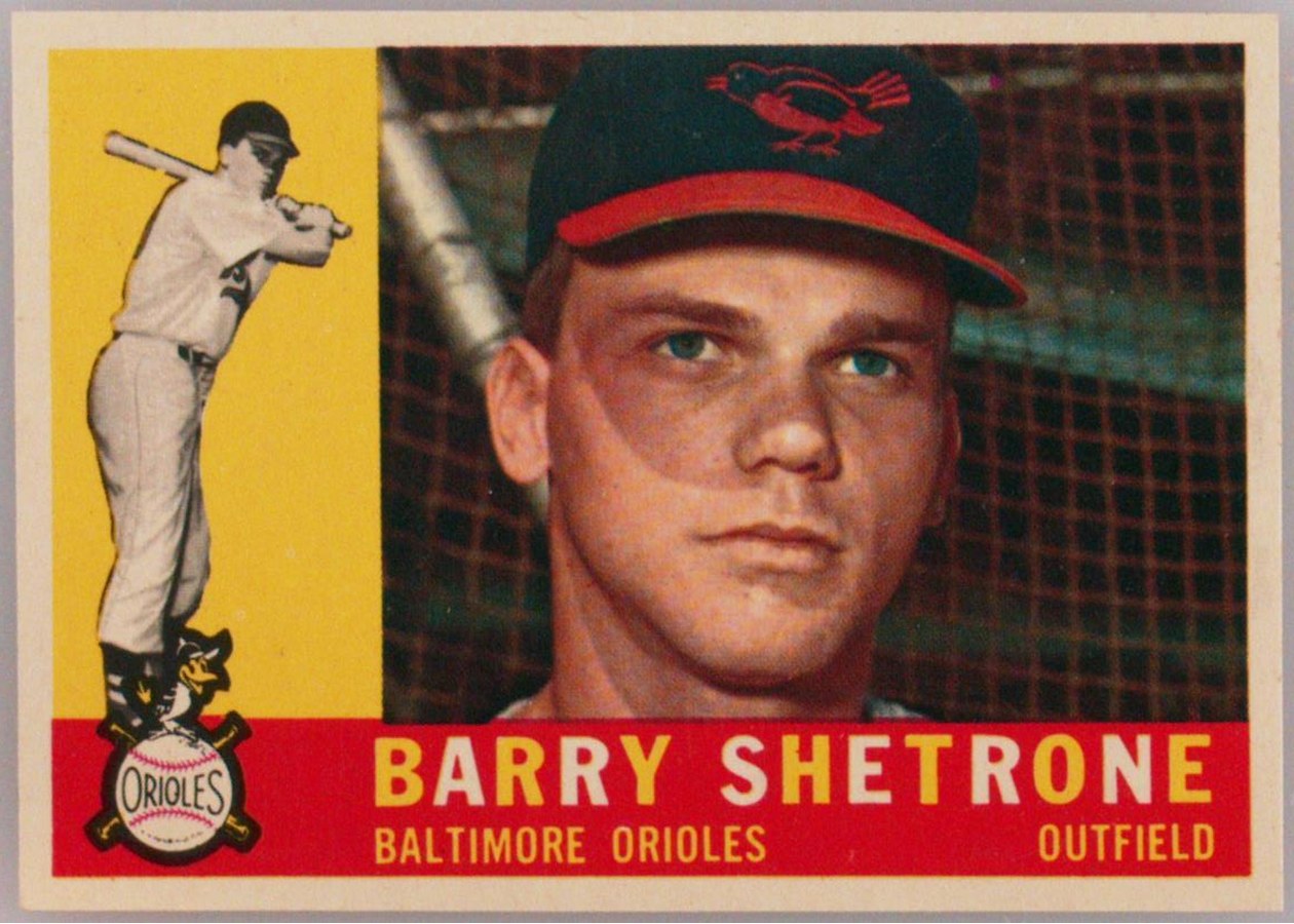 1960 Topps #348 Barry Shetrone, Baltimore Orioles