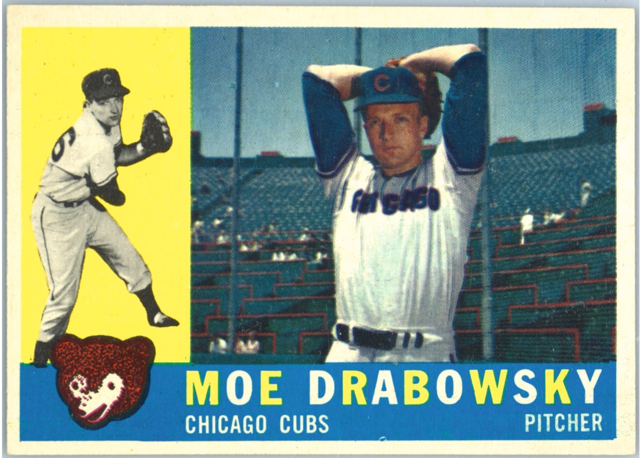 1960 Topps #349 Moe Drabowsky, Chicago Cubs
