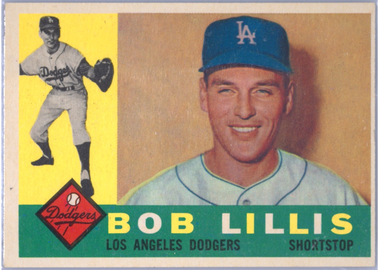 1960 Topps #354 Bob Lillis, Los Angeles Dodgers
