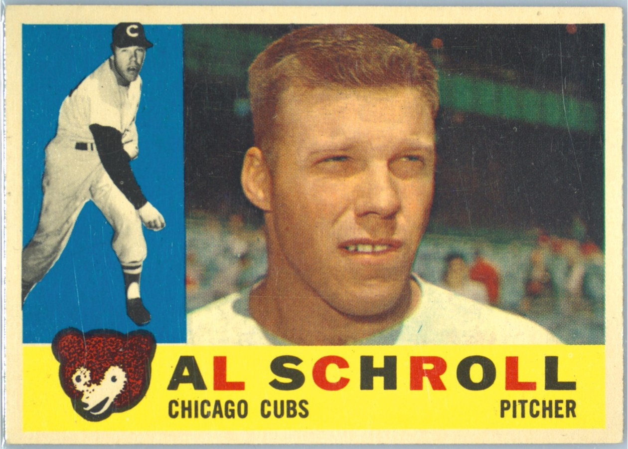 1960 Topps #357 Al Schroll, Chicago Cubs