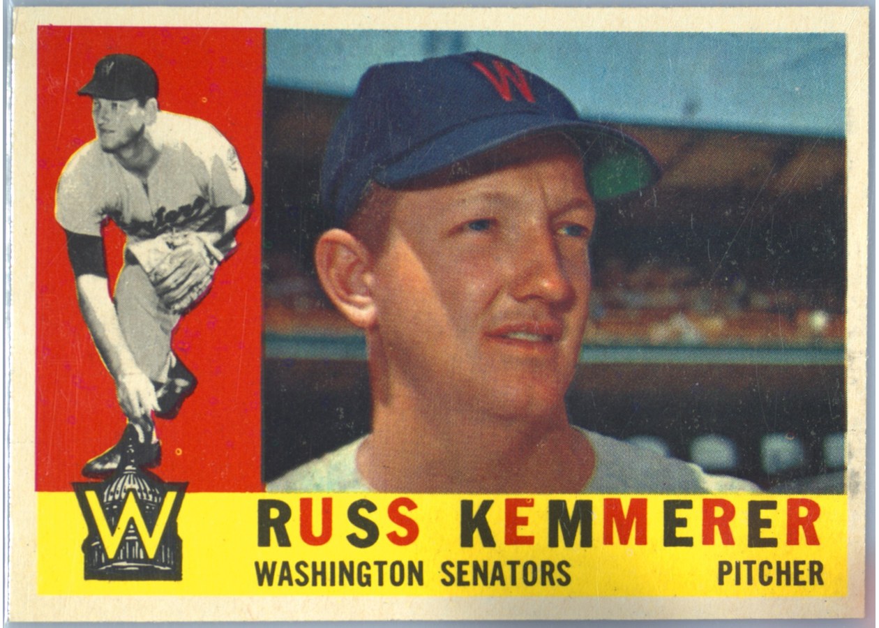 1960 Topps #362 Russ Kemmerer, Washington Senators