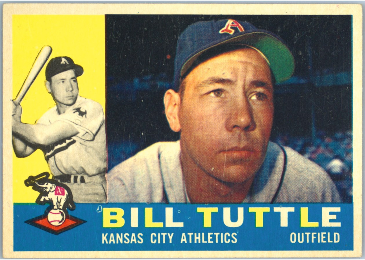 1960 Topps #367 Bill Tuttle, Kansas City Athletics