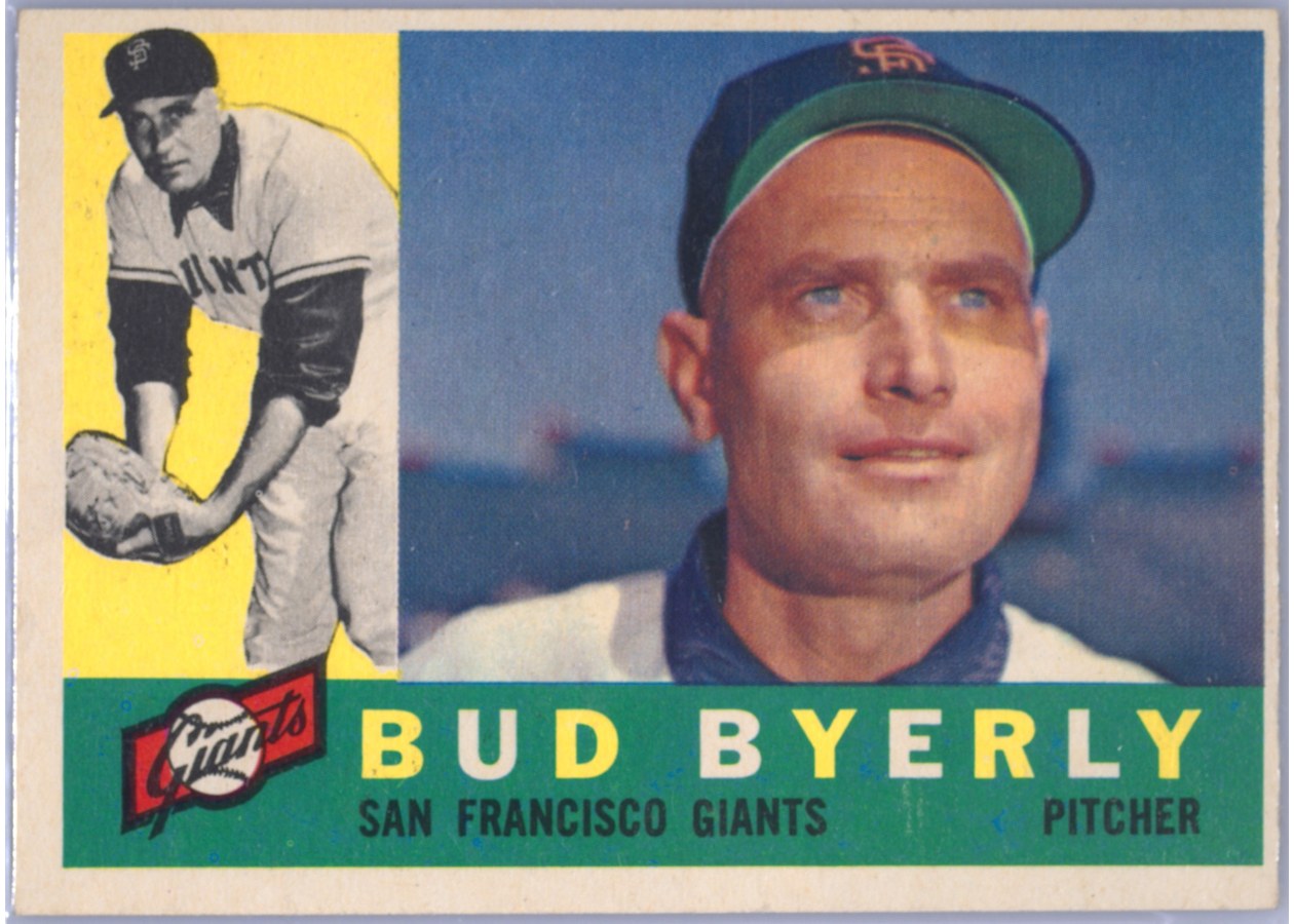 1960 Topps #371 Bud Byerly, San Francisco Giants