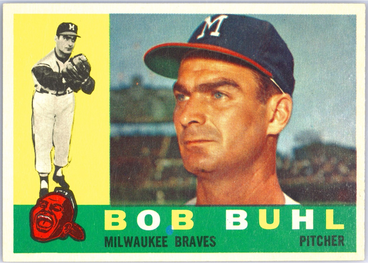 1960 Topps #374 Bob Buhl, Milwaukee Braves