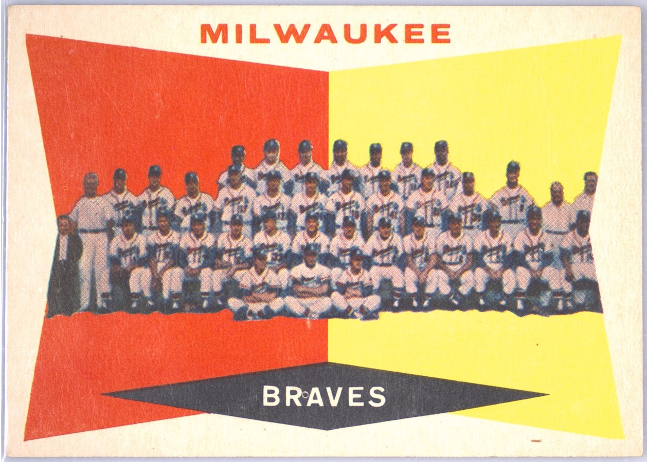 1960 Topps #381 Milwaukee Braves
