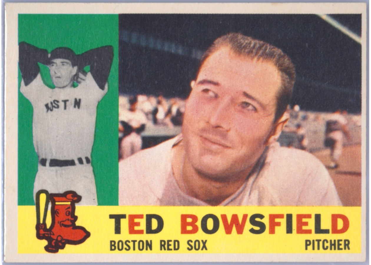1960 Topps #382 Ted Bowsfield, Boston Red Sox
