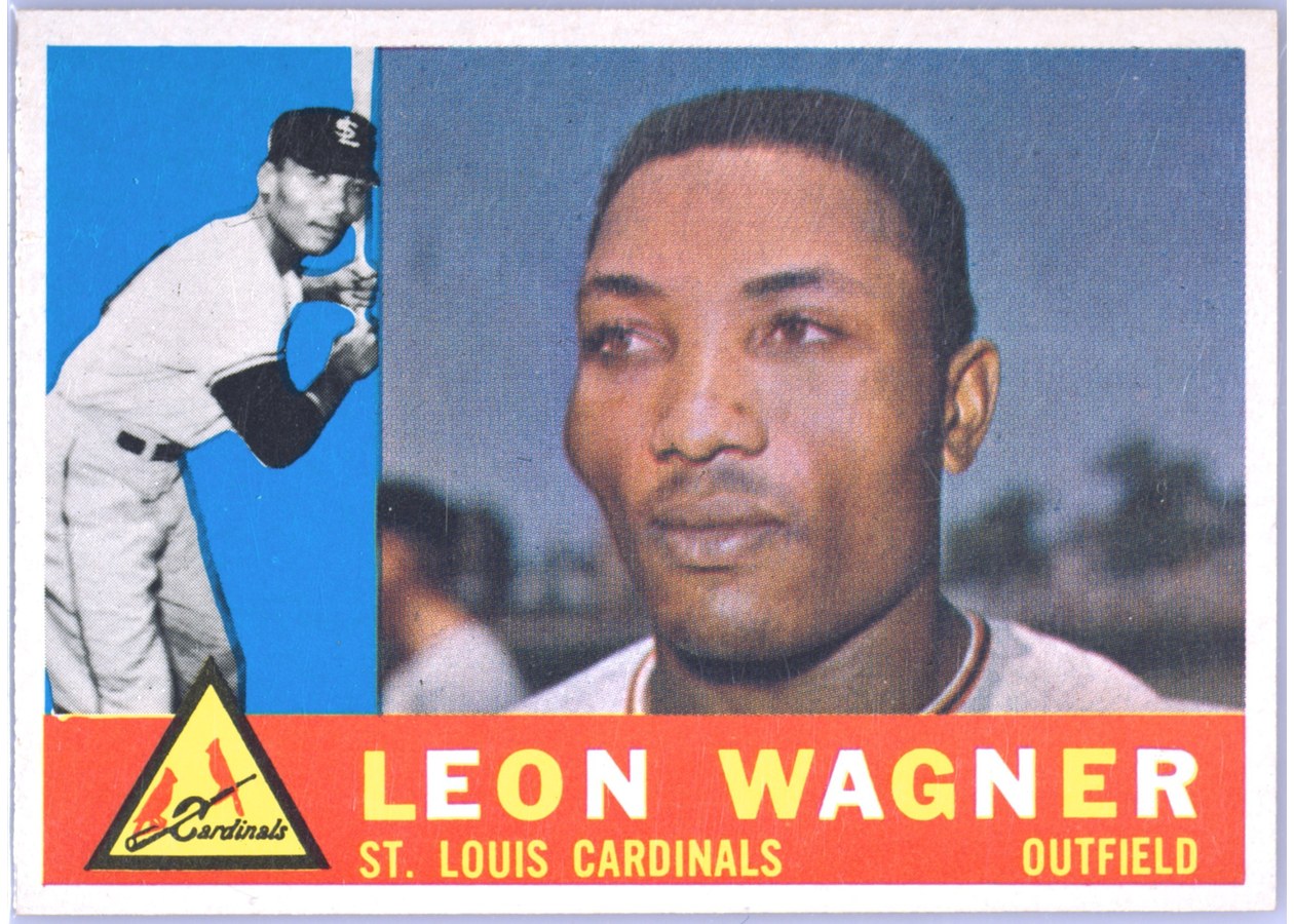 1960 Topps #383 Leon Wagner, St. Louis Cardinals