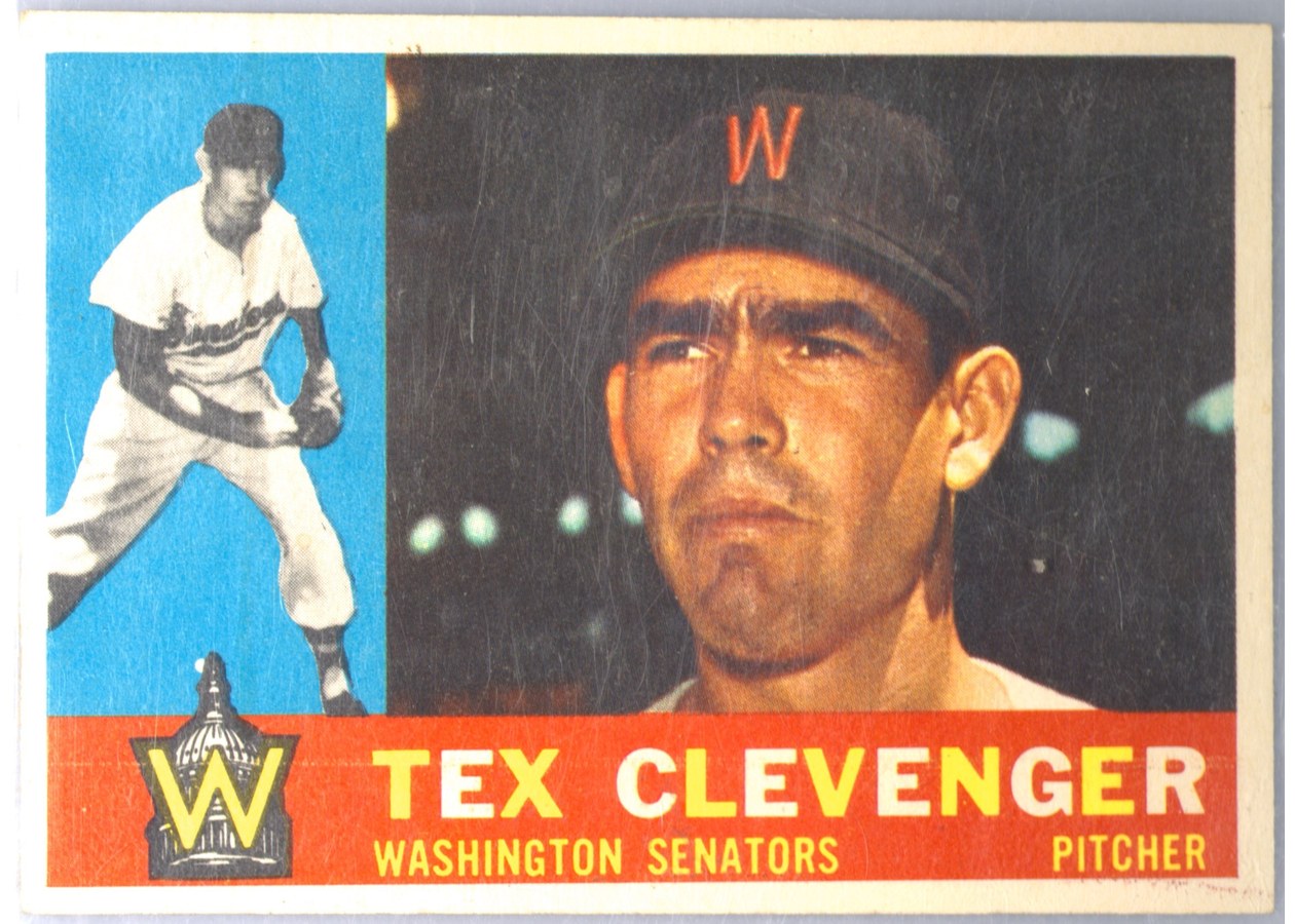 1960 Topps #392 Tex Clevenger, Washington Senators