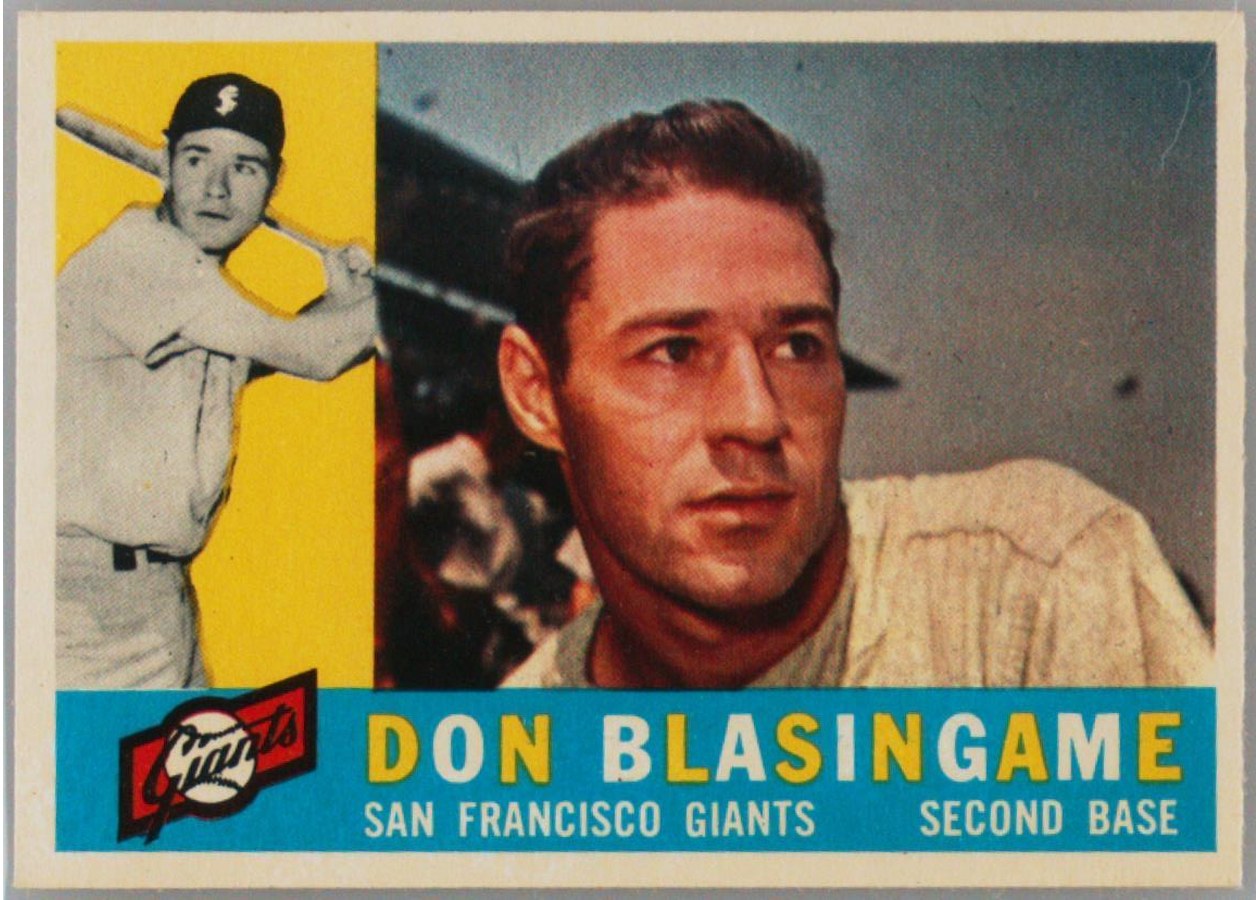 1960 Topps #397 Don Blasingame, San Francisco Giants
