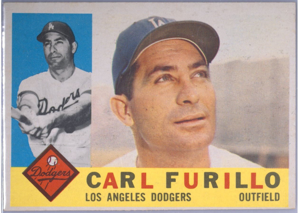 1960 Topps #408 Carl Furillo, Los Angeles Dodgers