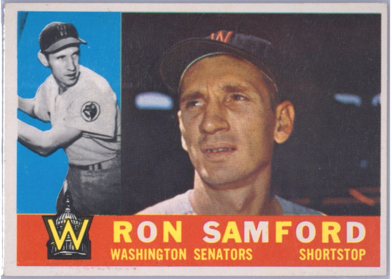 1960 Topps #409 Ron Samford, Washington Senators