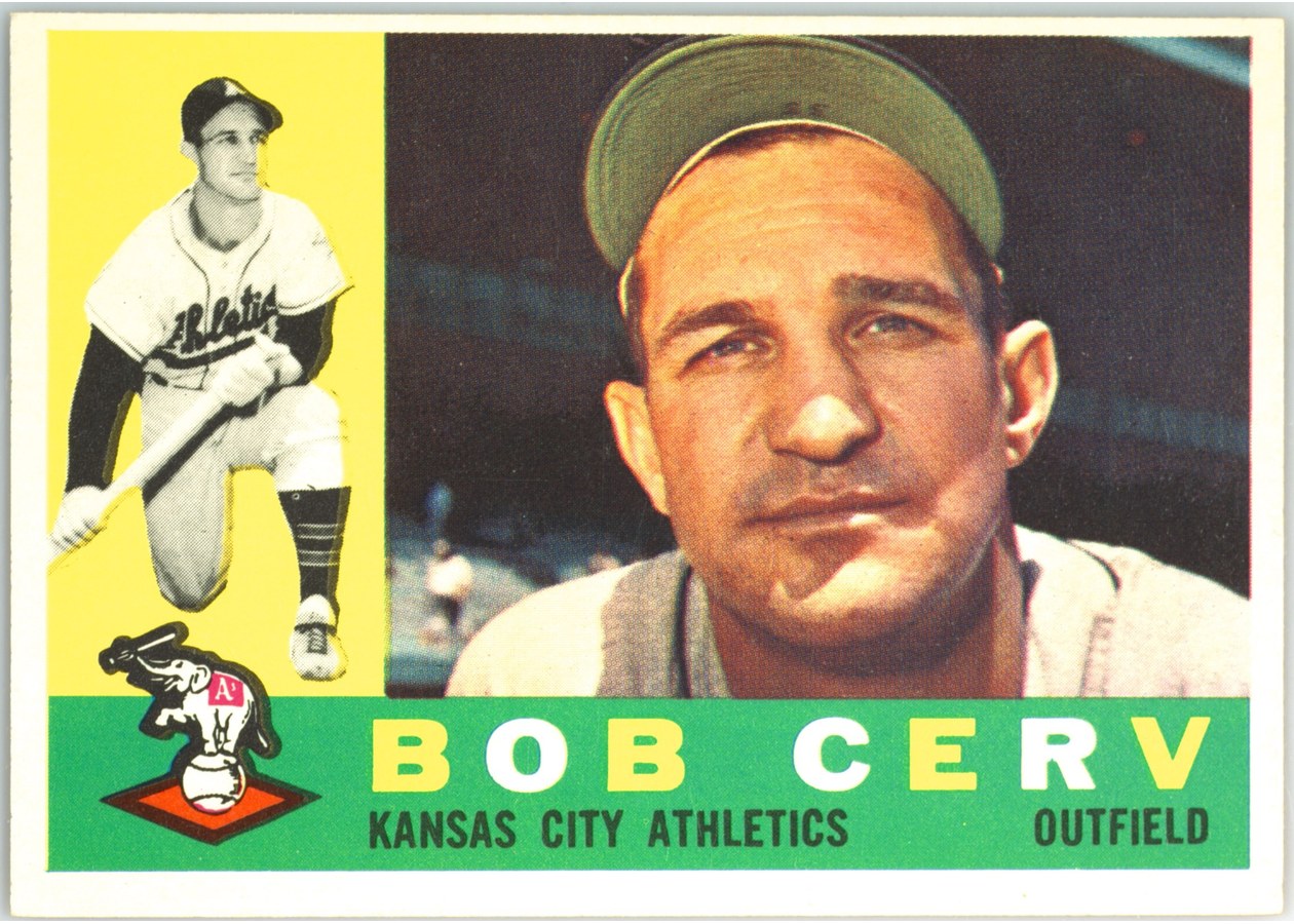 1960 Topps #415 Bob Cerv, Kansas City Athletics