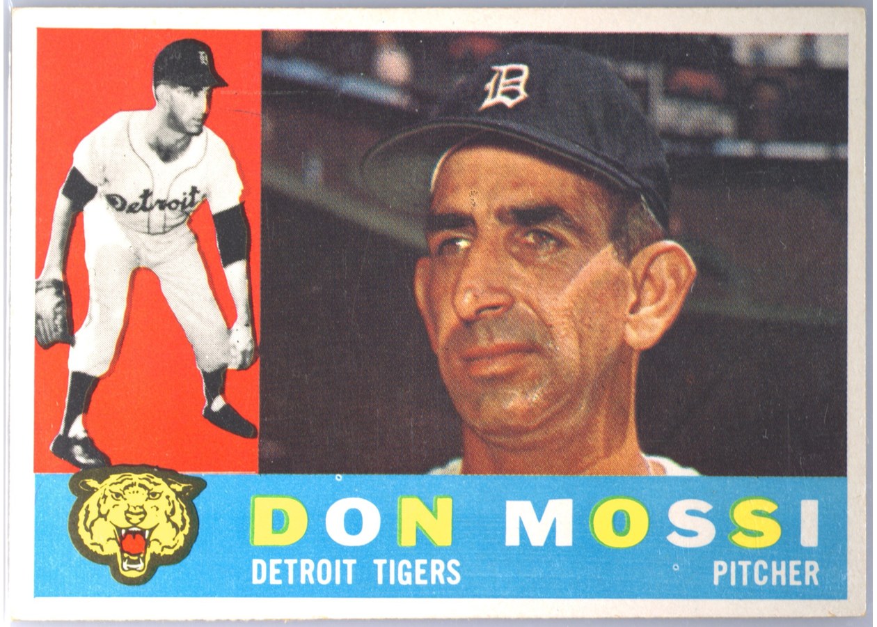 1960 Topps #418 Don Mossi, Detroit Tigers