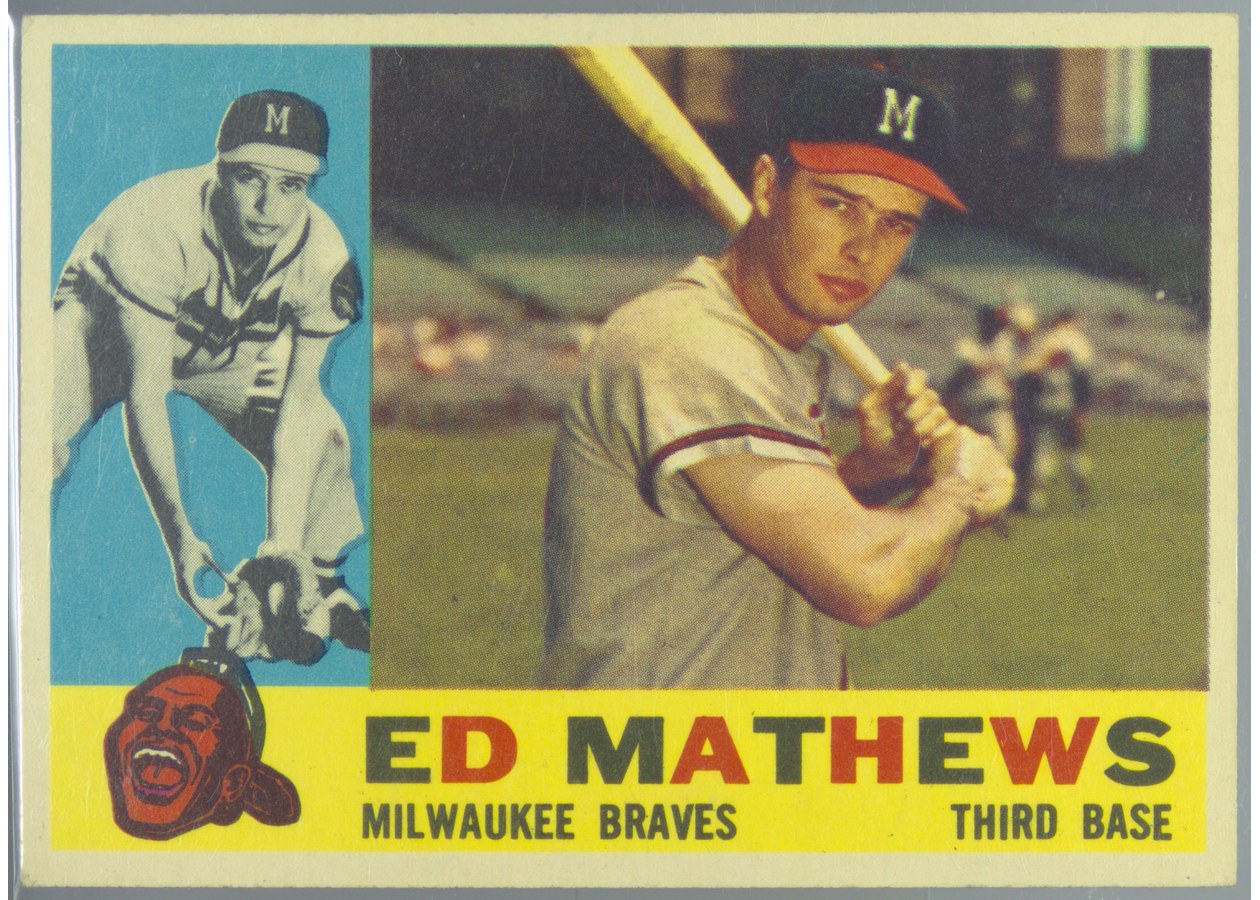 1960 Topps #420 Ed Mathews, Milwaukee Braves