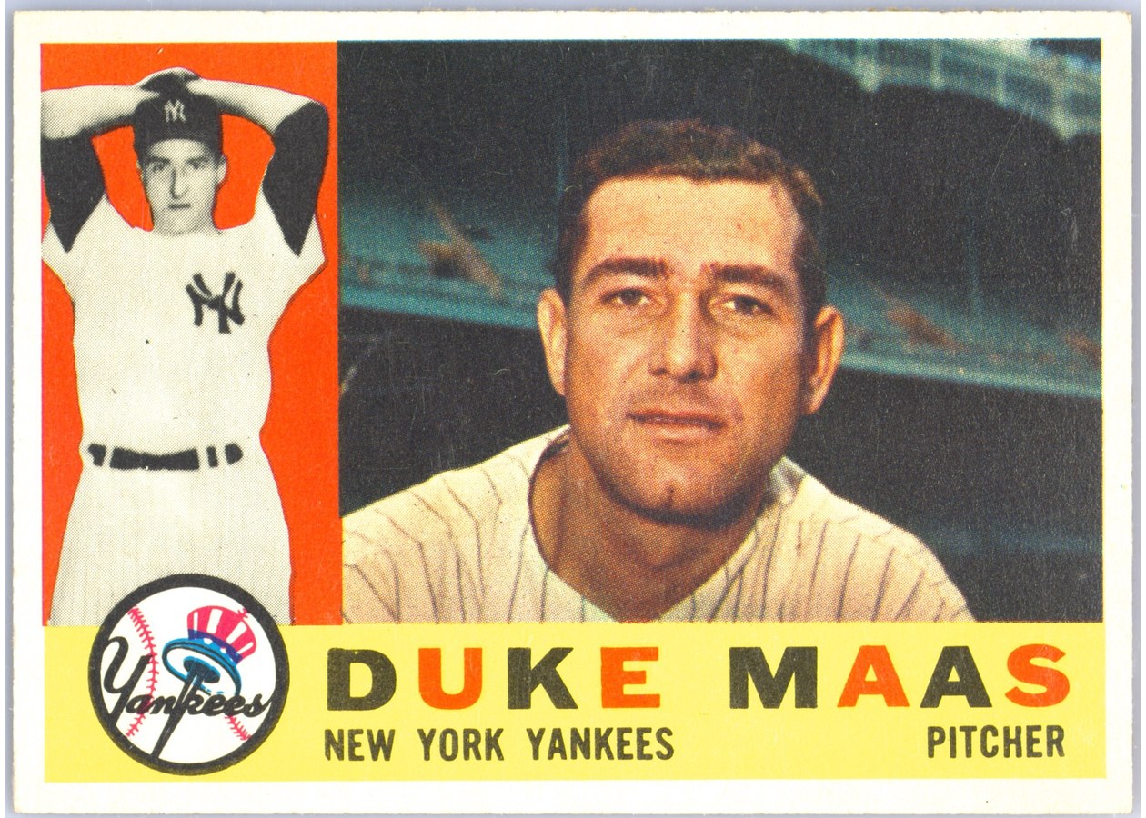 1960 Topps #421 Duke Maas, New York Yankees