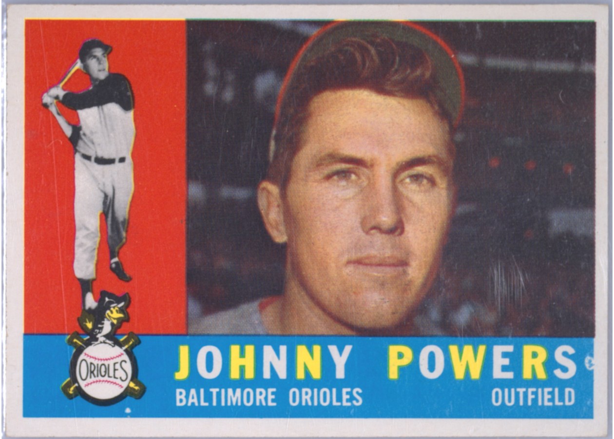 1960 Topps #422 Johnny Powers, Baltimore Orioles