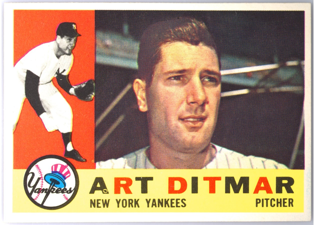 1960 Topps #430 Art Ditmar, New York Yankees
