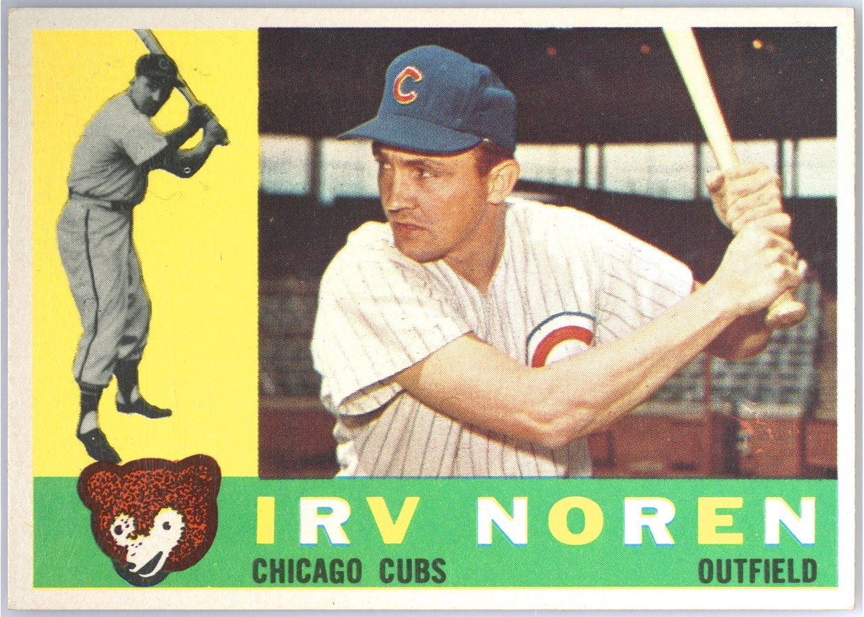 1960 Topps #433 Irv Noren, Chicago Cubs