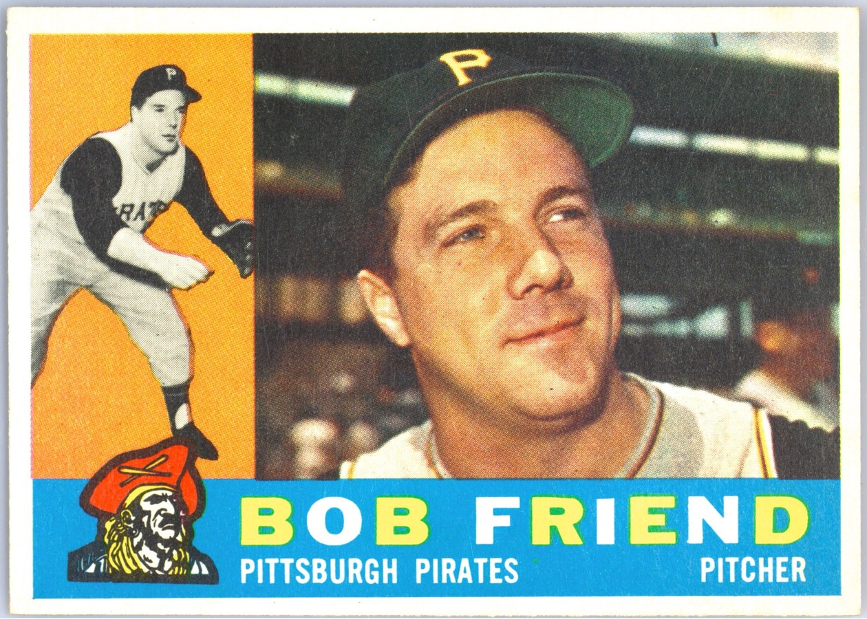 1960 Topps #437 Bob Friend, Pittsburgh Pirates