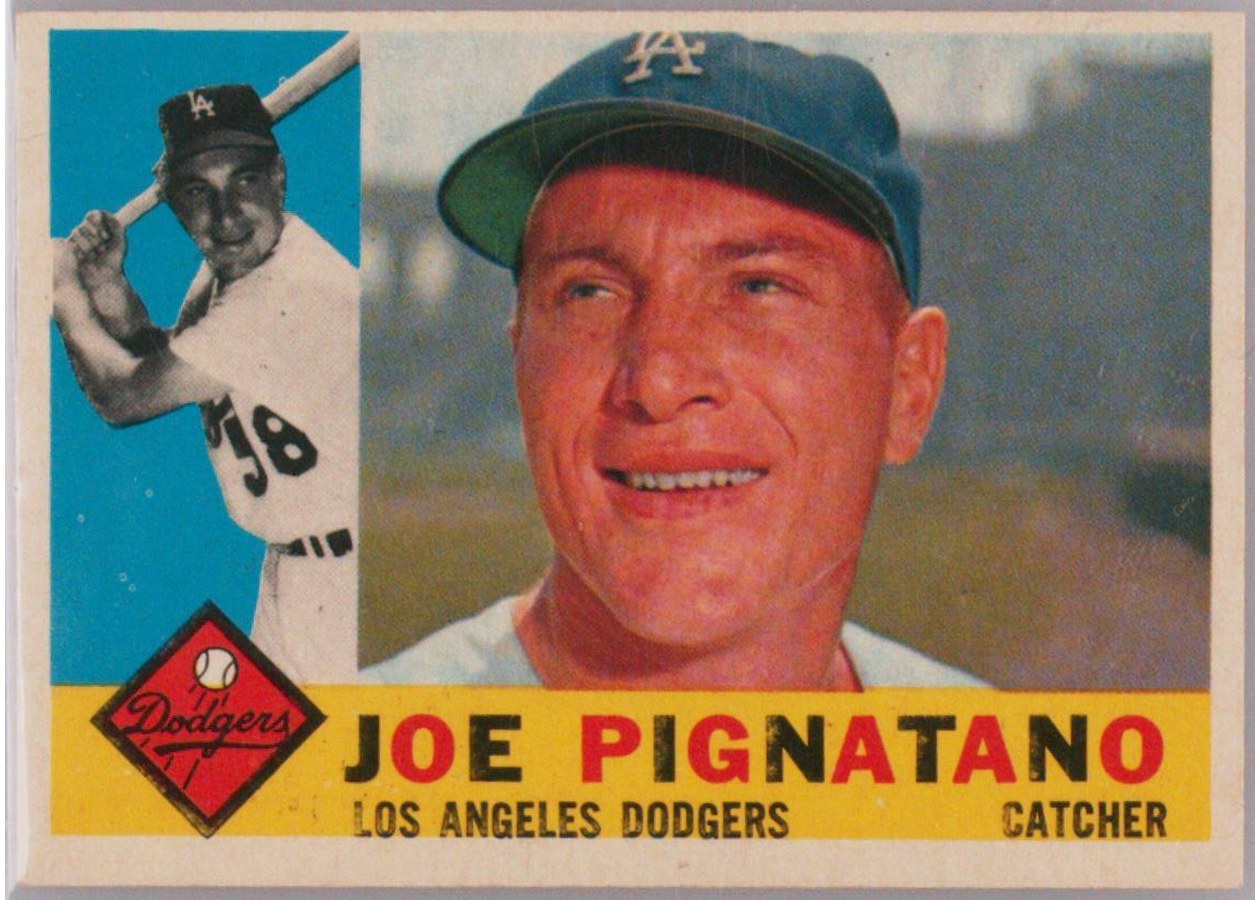 1960 Topps #442 Joe Pignatano, Los Angeles Dodgers