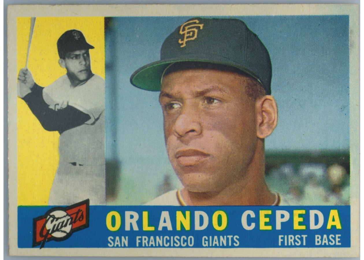 1960 Topps #450 Orlando Cepeda, San Francisco Giants