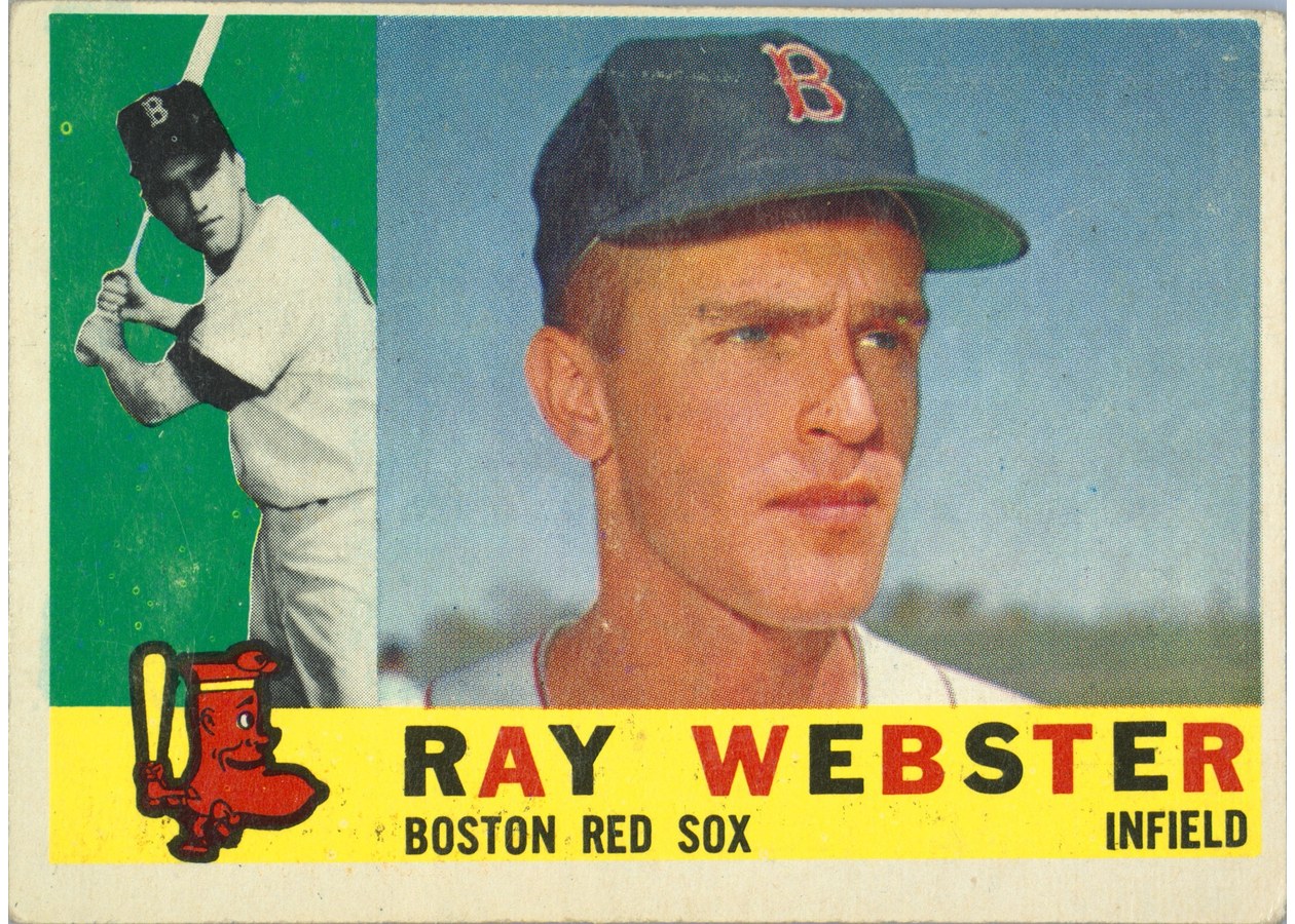 1960 Topps #452 Ray Webster, Boston Red Sox