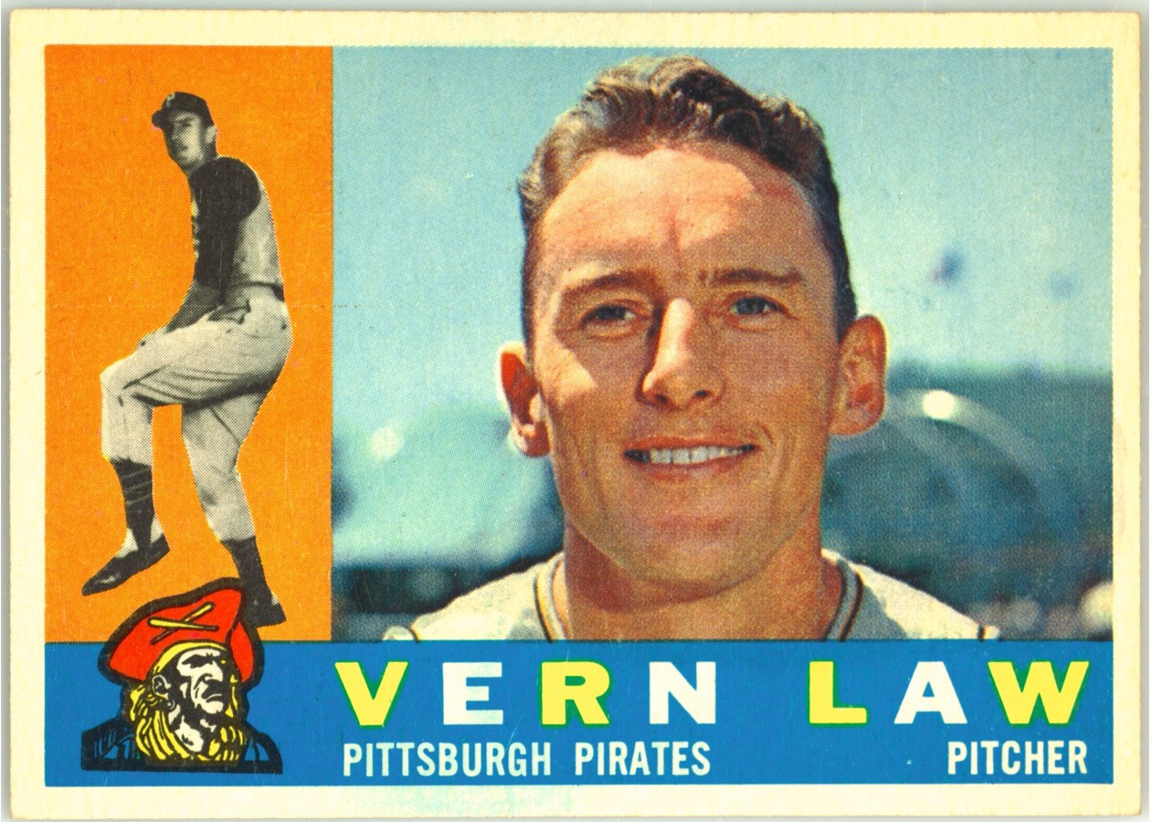 1960 Topps #453 Vern Law, Pittsburgh Pirates