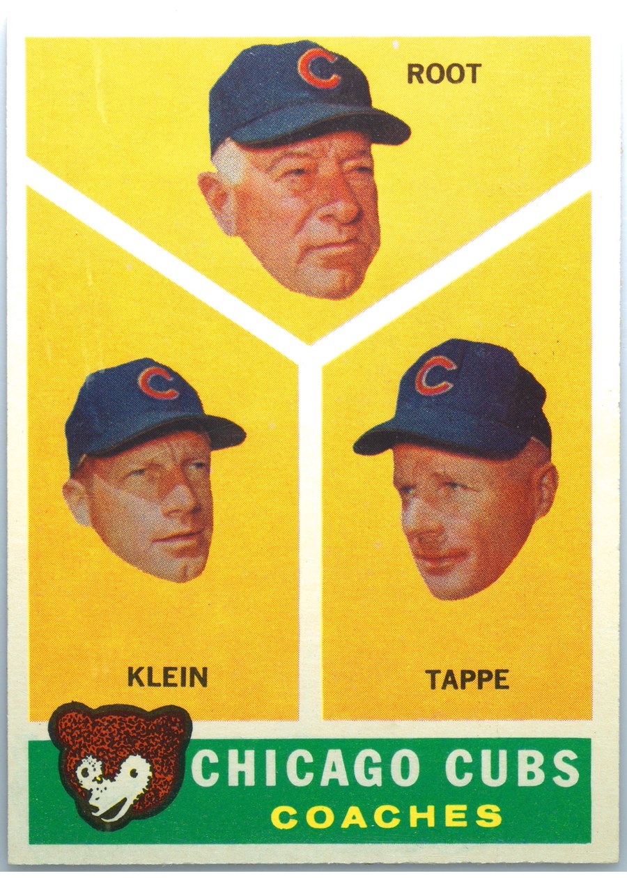 1960 Topps #457 Chicago Cubs Coaches, Chicago Cubs