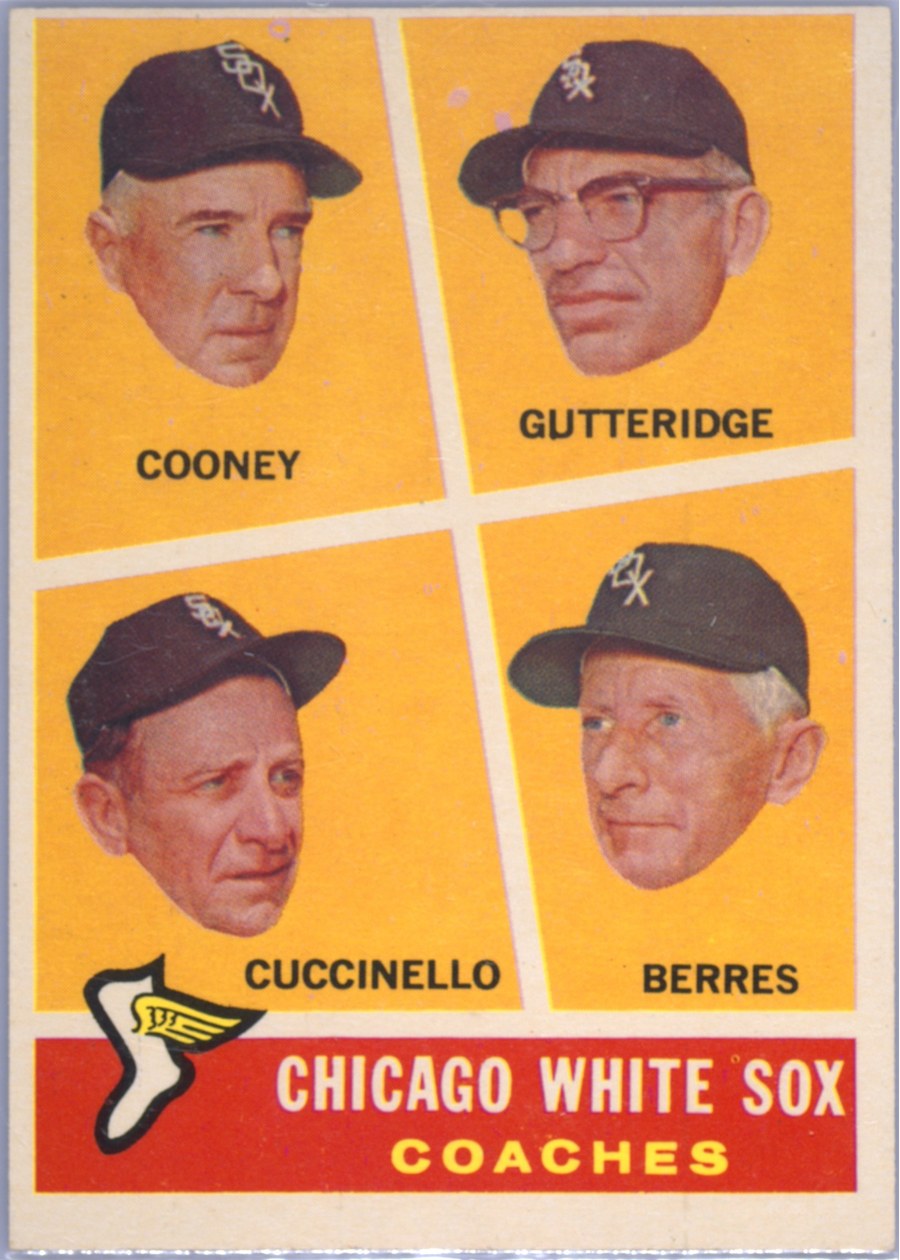 1960 Topps #458 Chicago White Sox Coaches, Chicago White Sox