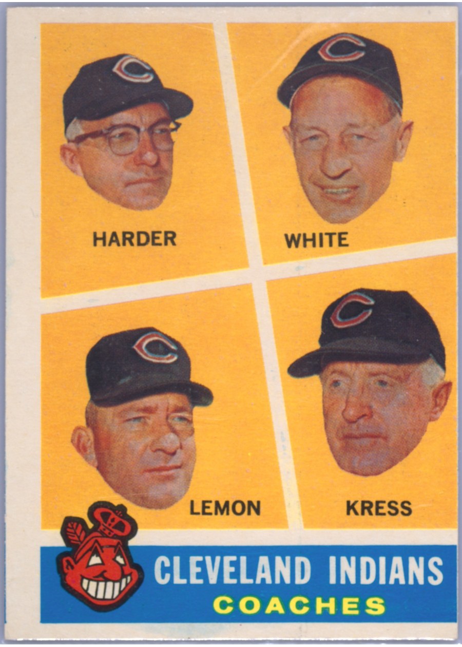 1960 Topps #460 Cleveland Indians Coaches, Cleveland Indians