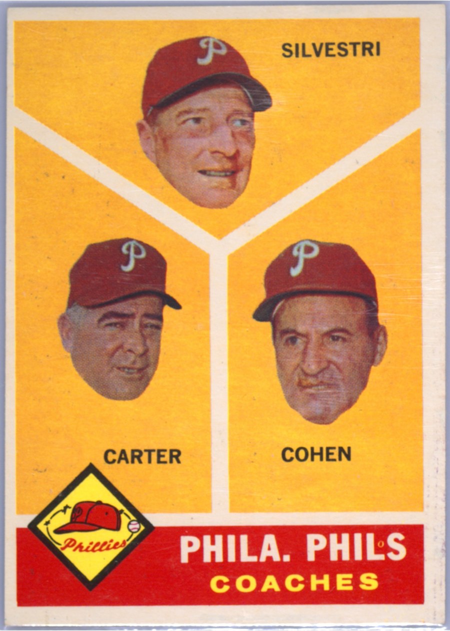 1960 Topps #466 Phila. Phils Coaches, Philadelphia Phillies