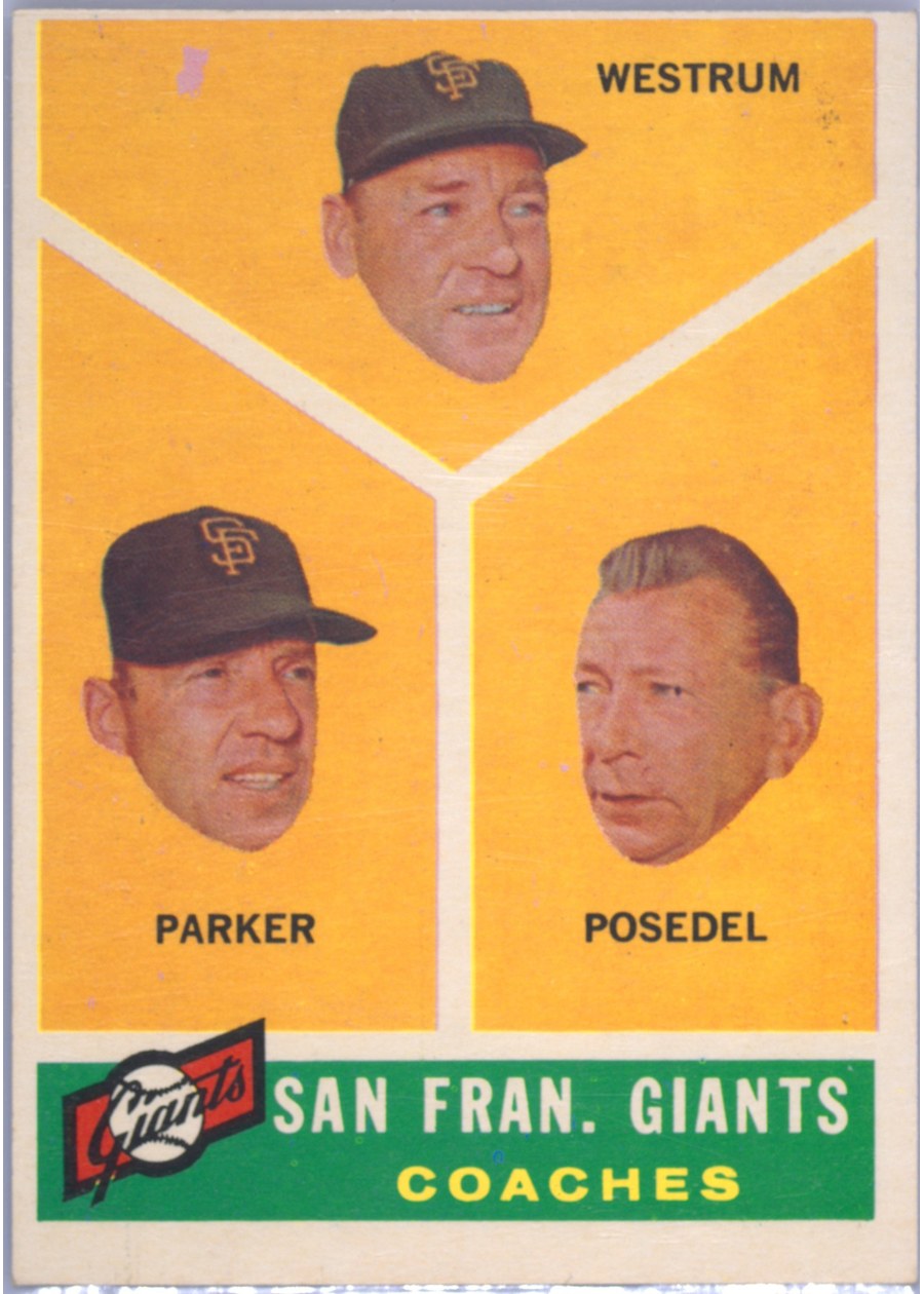 1960 Topps #469 San Fran. Giants Coaches, San Francisco Giants