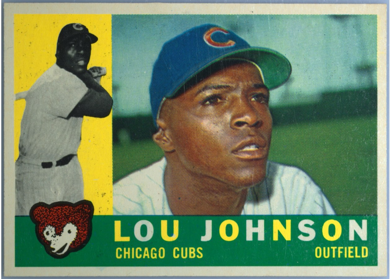 1960 Topps #476 Lou Johnson, Chicago Cubs