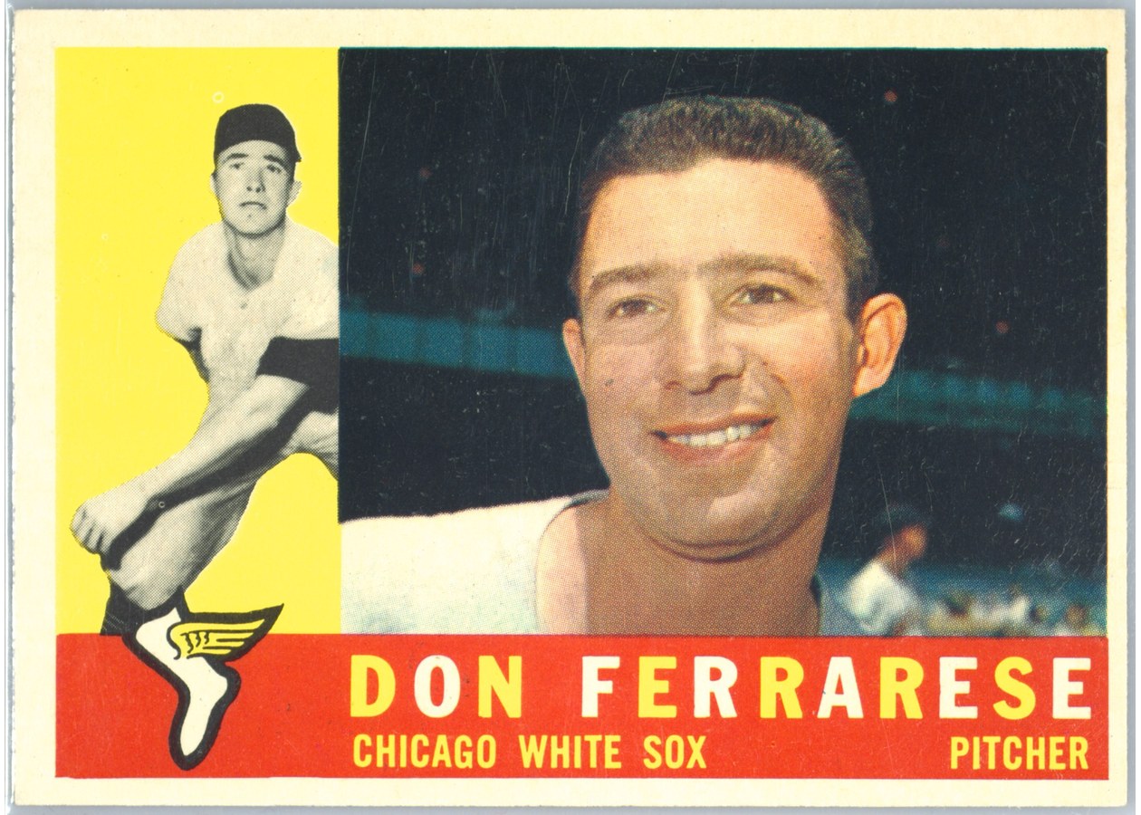 1960 Topps #477 Don Ferrarese, Chicago White Sox