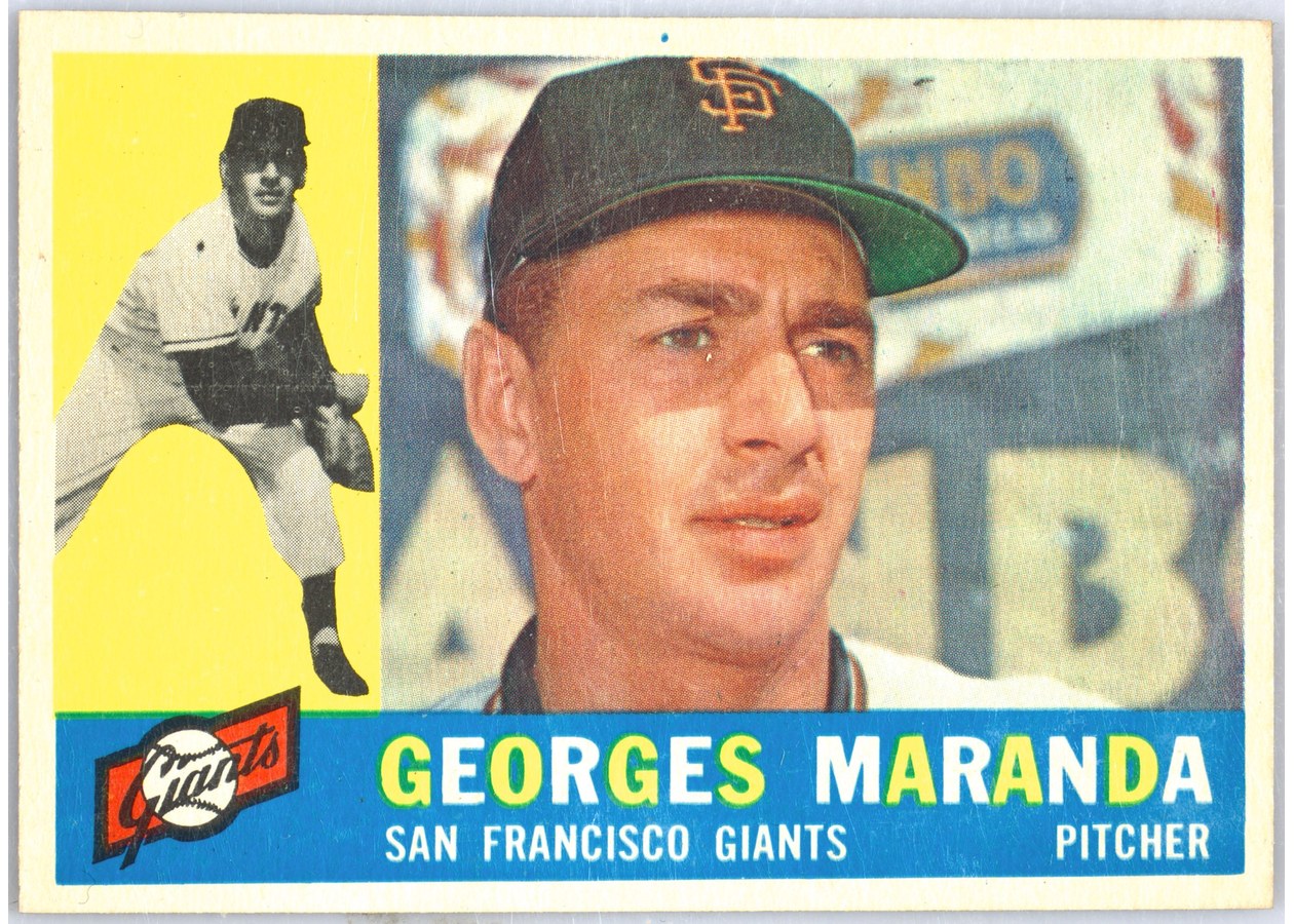 1960 Topps #479 Georges Maranda, San Francisco Giants