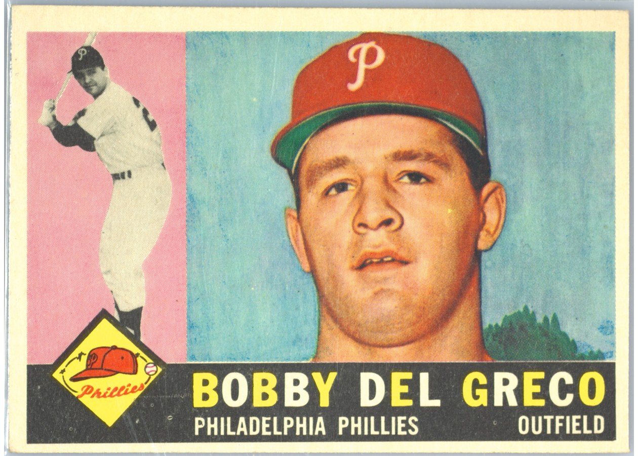 1960 Topps #486 Bobby Del Greco, Philadelphia Phillies