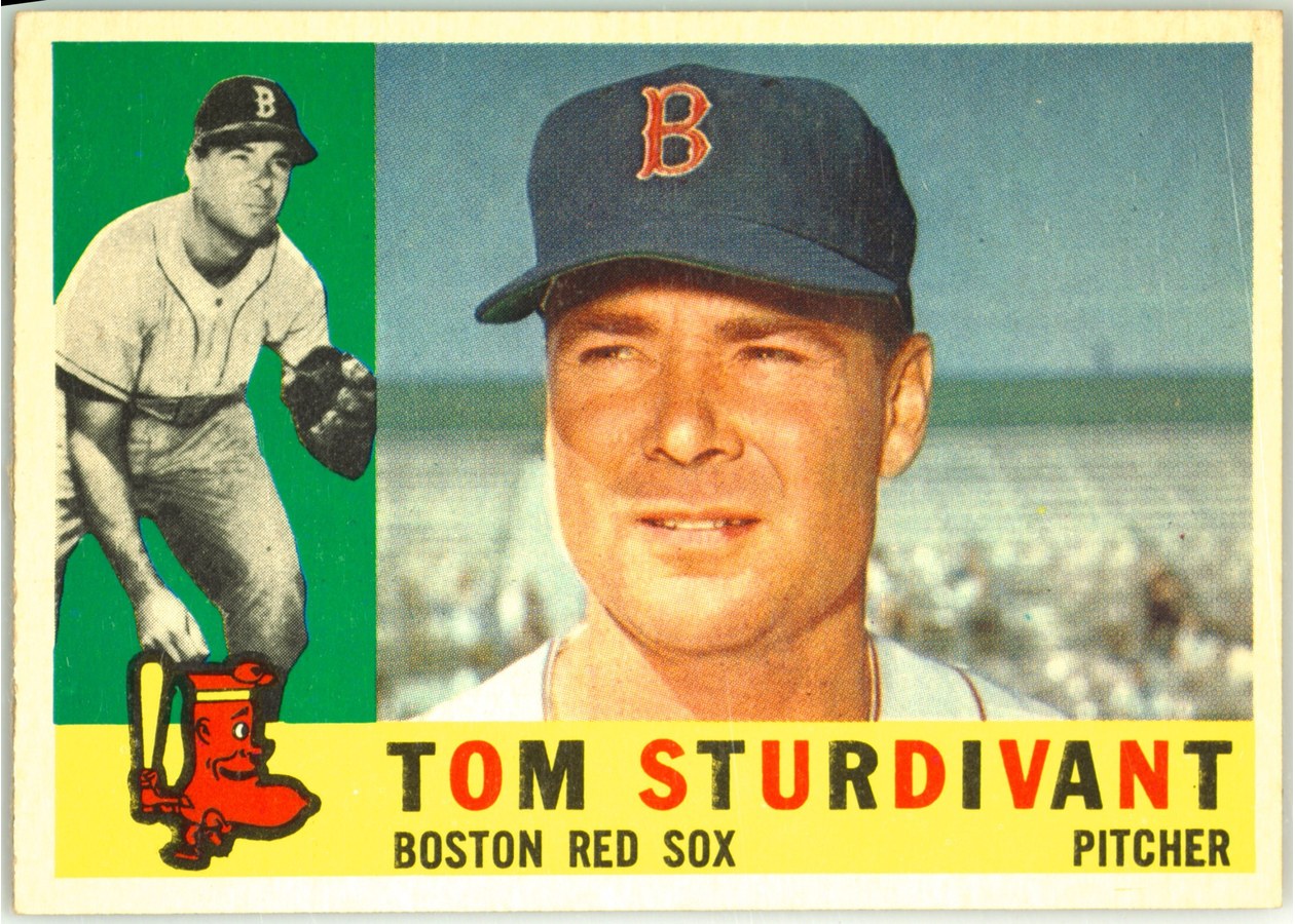 1960 Topps #487 Tom Sturdivant, Boston Red Sox