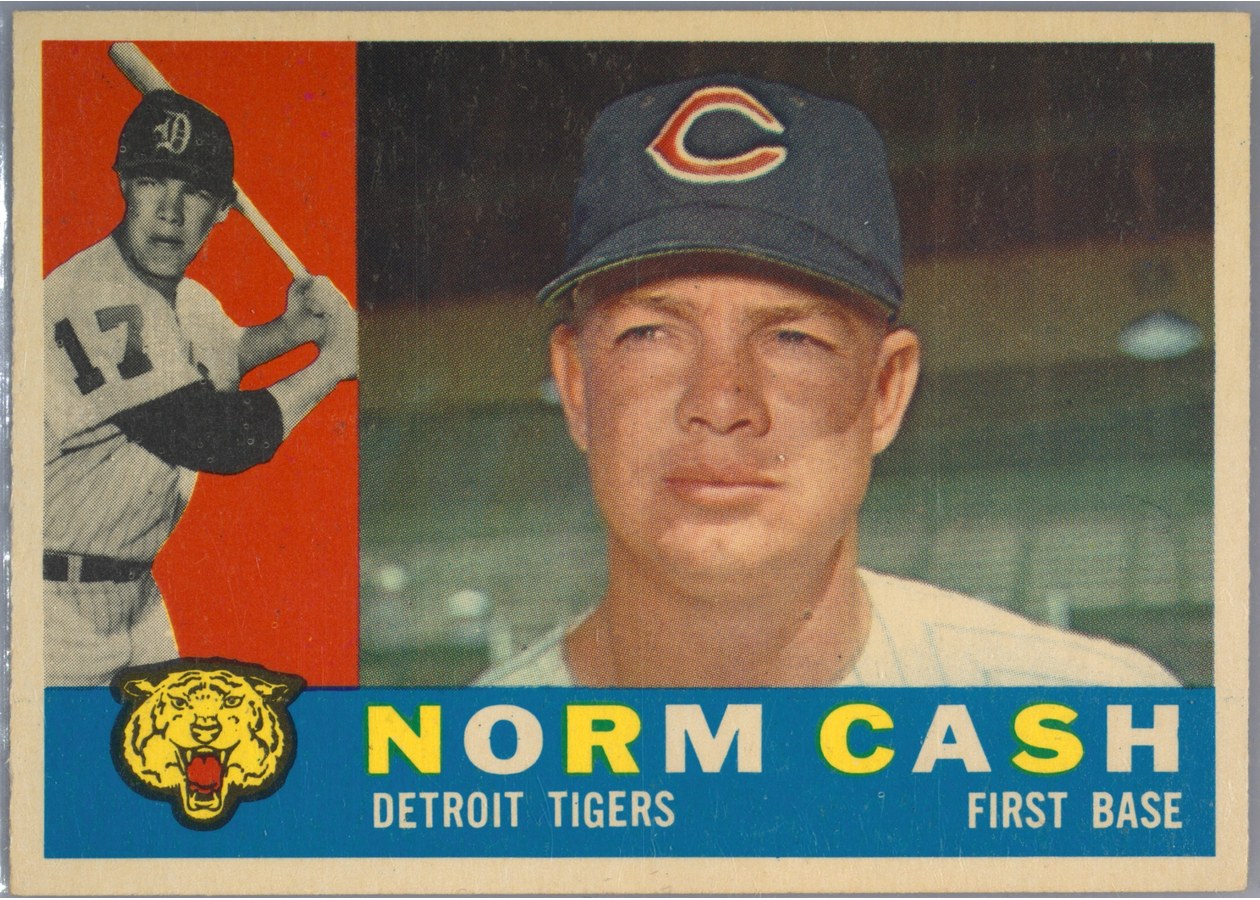 1960 Topps #488 Norm Cash, Detroit Tigers
