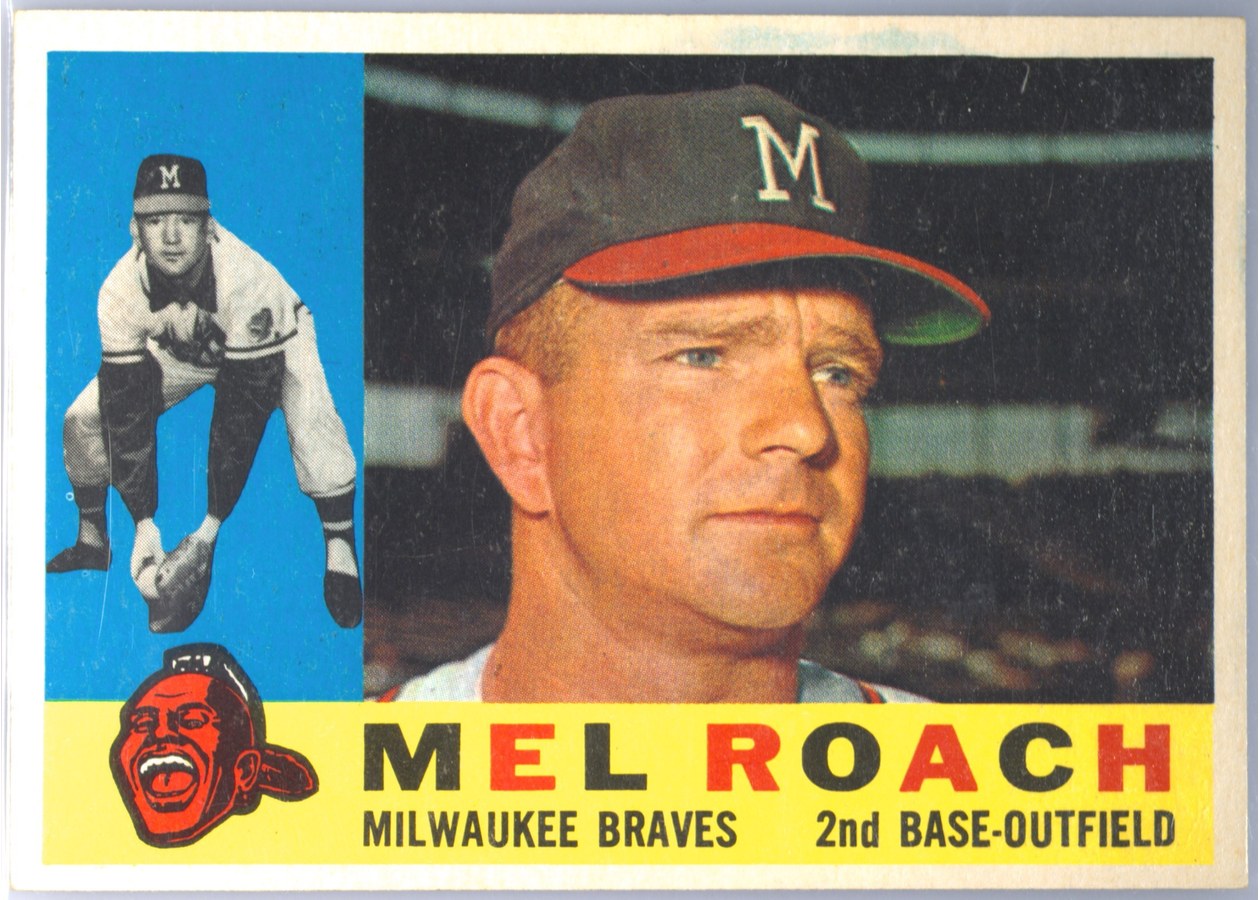 1960 Topps #491 Mel Roach, Milwaukee Braves