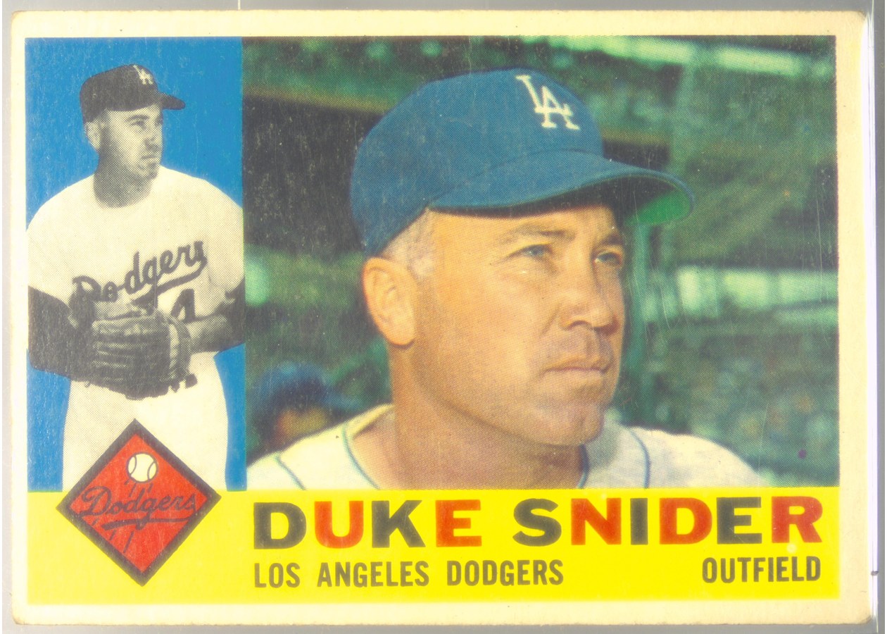 1960 Topps #493 Duke Snider, Los Angeles Dodgers