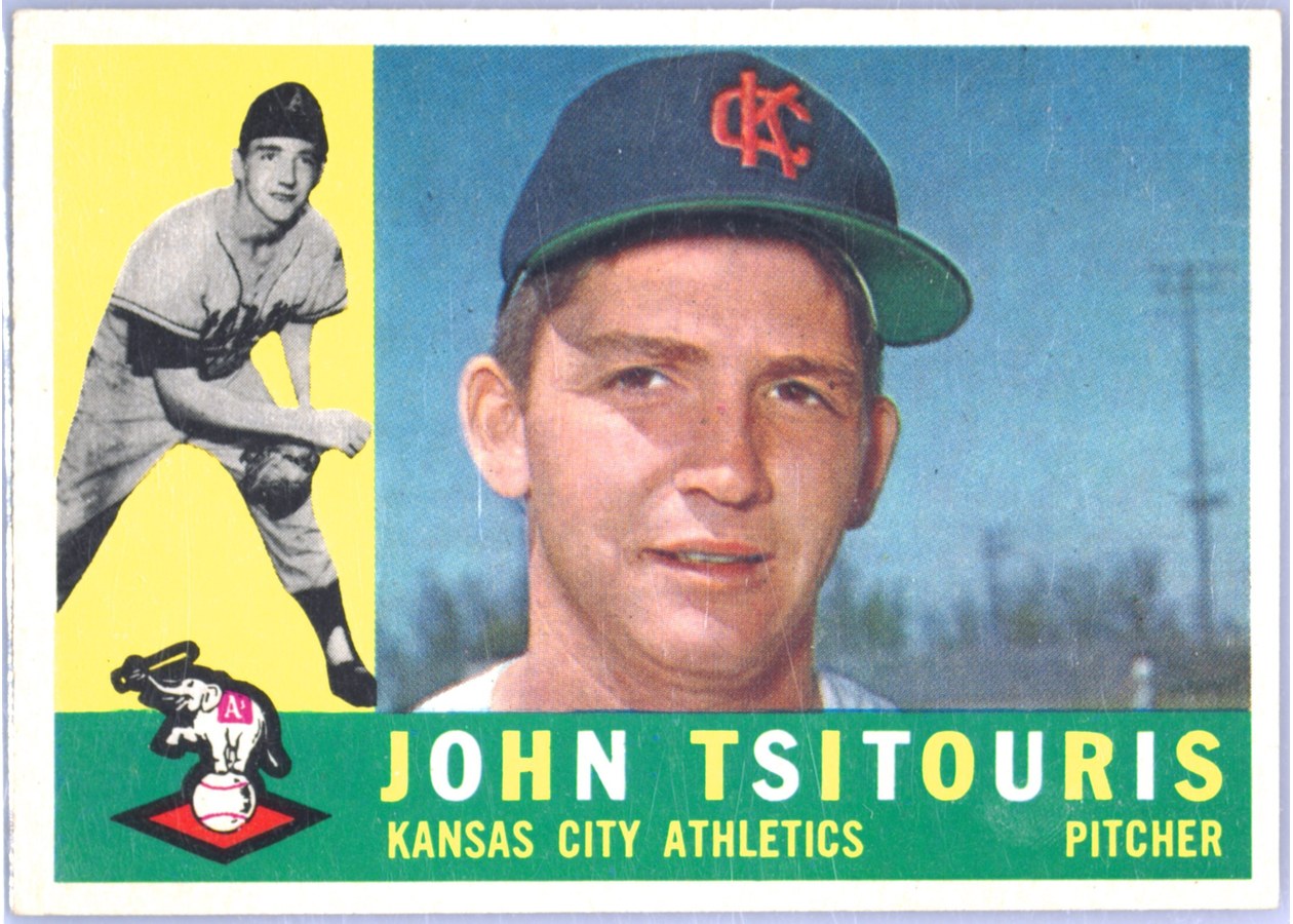 1960 Topps #497 John Tsitouris, Kansas City Athletics
