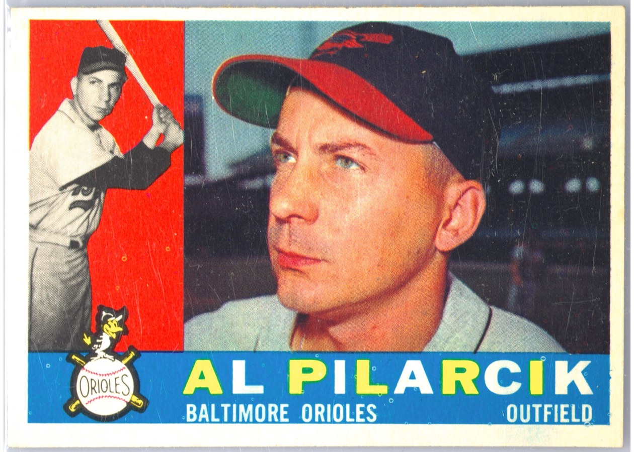 1960 Topps #498 Al Pilarcik, Baltimore Orioles