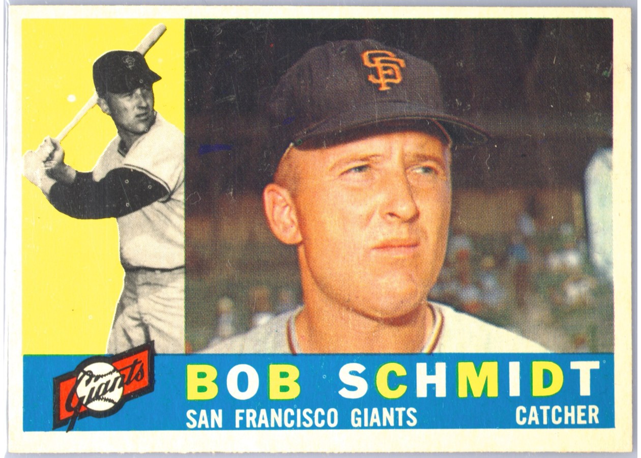 1960 Topps #501 Bob Schmidt, San Francisco Giants