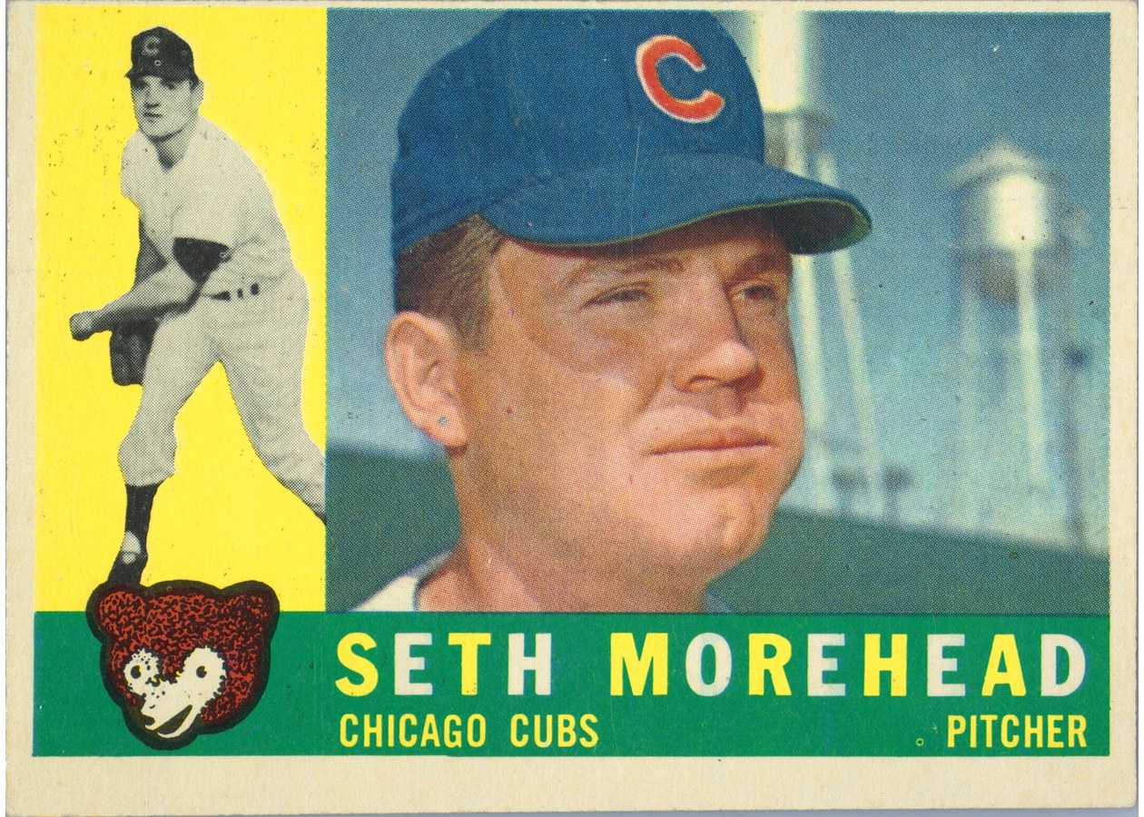 1960 Topps #504 Seth Morehead, Chicago Cubs