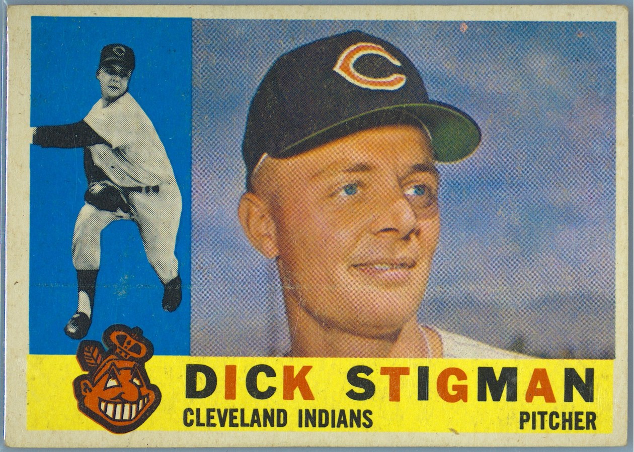 1960 Topps #507 Dick Stigman, Cleveland Indians