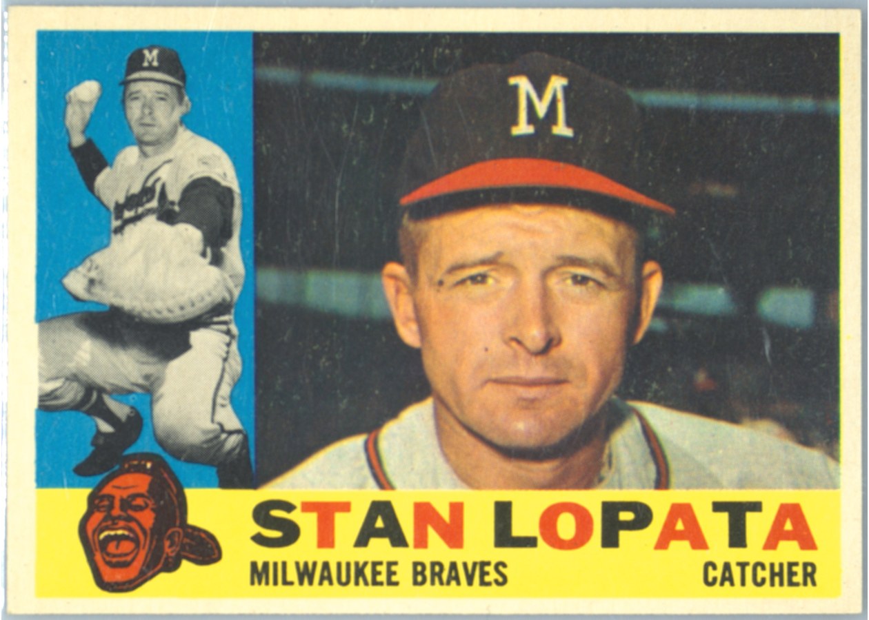 1960 Topps #515 Stan Lopata, Milwaukee Braves