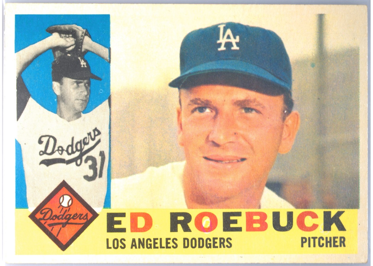 1960 Topps #519 Ed Roebuck, Los Angeles Dodgers